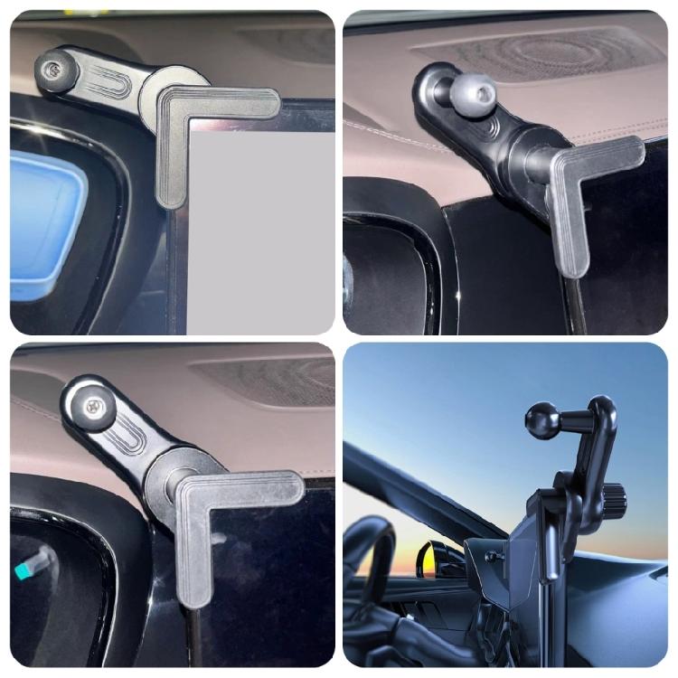 Höhenverstellbares Auto-Bildschirm-Montagezubehör Halterung für Innenraum-Display Ausziehbare Basis für verbessertes Fahrerlebnis