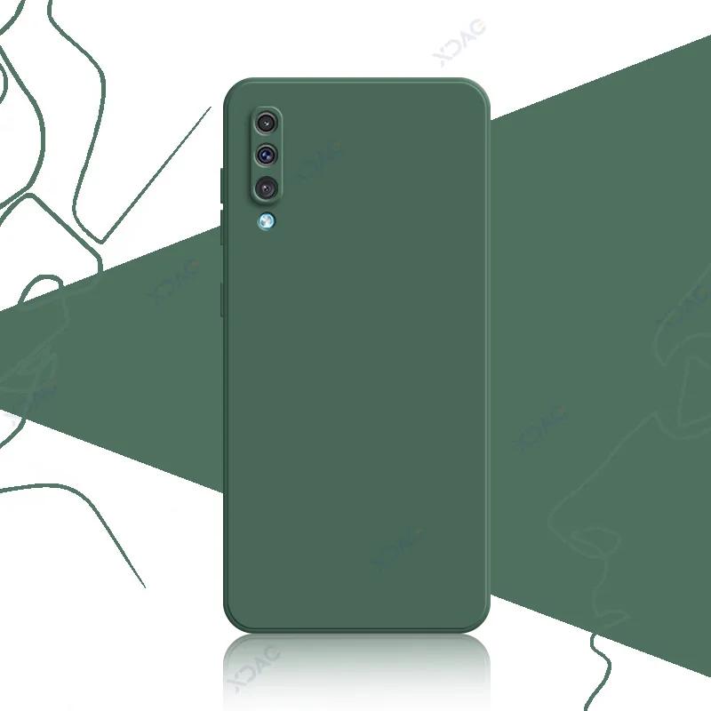 Custodie di Lusso Moda Carine per Samsung Galaxy A50 A50S A30S 360 Morbida Quadrata Silicone Liquido Telefono Armatura Coque SamsungA50