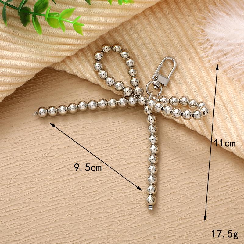Creative Pearl Bow Pendant Keychain: Exquisite Gift Accessory for Bag or Phone Case