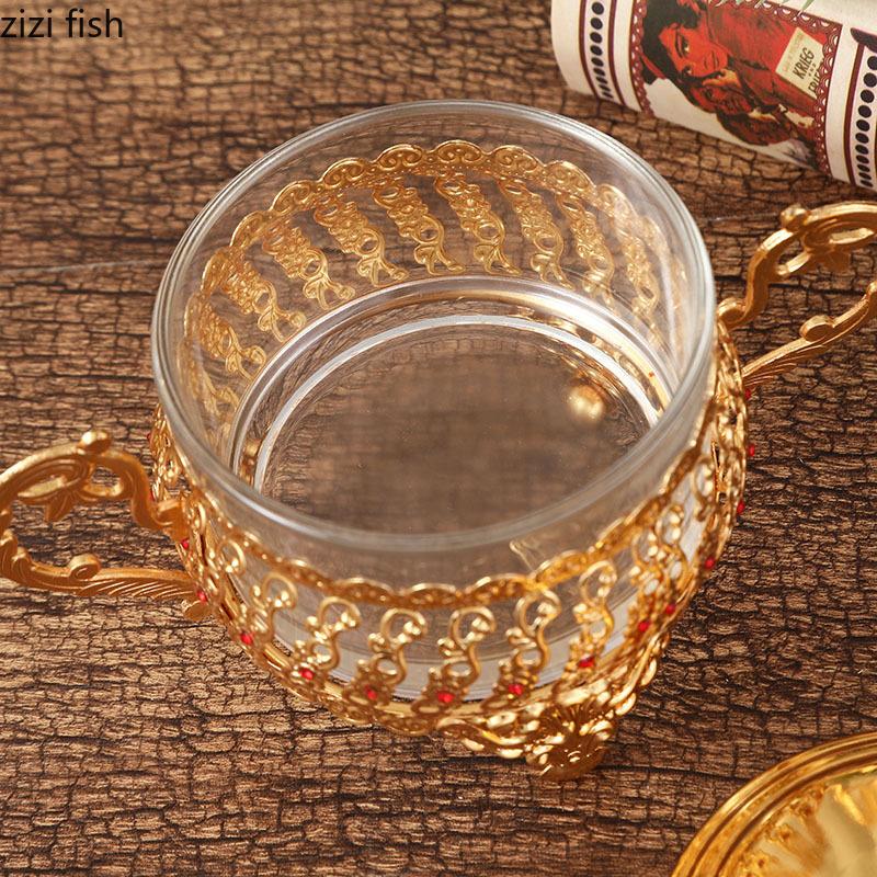 Hollow Iron Glass Seasoning Jar Sugar Bowl Spice Tin Kitchen Spice Container Seasoning Bottle Storage Jar Spice Box Organizer