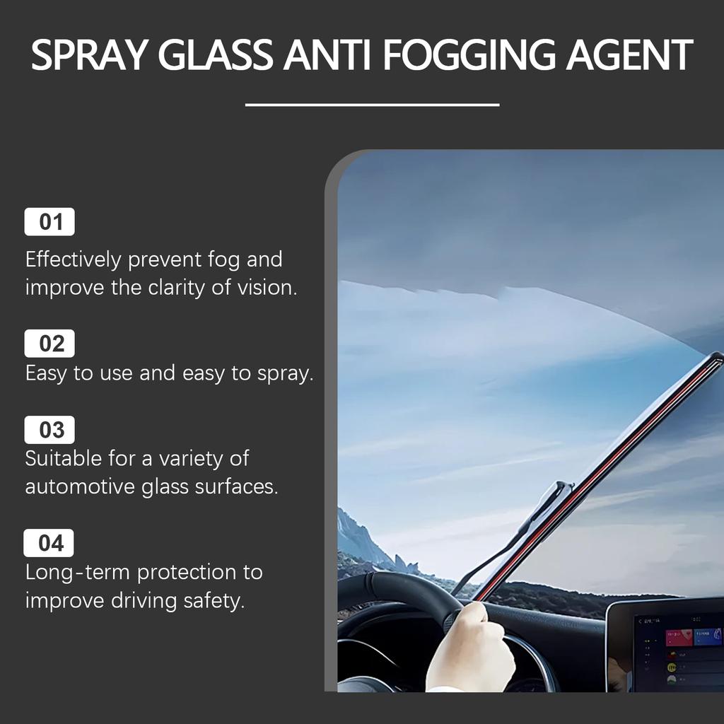 Car Glass Coating Spray Auto Windshield Water Repellent Coating Agent Rainproof Waterproof Spray Car Detailing Polish Kit 100ML