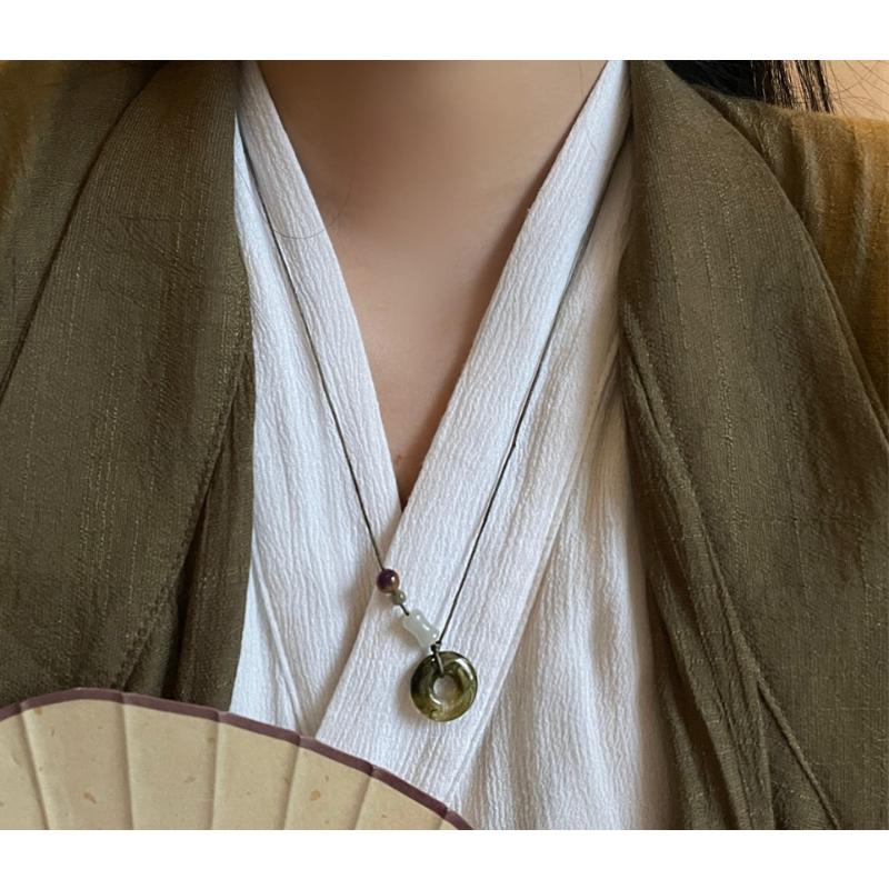 

DIMANAF 2023 Женщины Лето Ретро Длинный Универсальный Этнический Стиль Простой Художественный Кулон Регулируемая Мода Аксессуаров Одежды И Подвесок