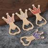 Apribottiglie a Corona, Risparmio di Fatica con Design a Diamanti Colorati, Texture Galvanizzata in Lega, Cavatappi per Accessori Bar Casalingo