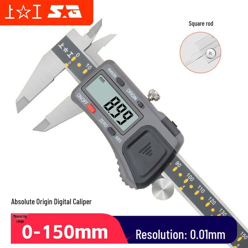 Shanggong High Precision Digital Vernier Caliper, Stainless Steel, Electronic Measurement 0-150mm/200mm/300mm