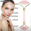 Face-lifting Massager Jade Roller Skin Care Tool Facial Massage Roller Eye Face (1 Piece, Pink)