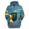 Trendy hot-selling off-road motorcycle fleece thermal jacket outdoor cycling clothing locomotive clothing racing clothing casual sweater
