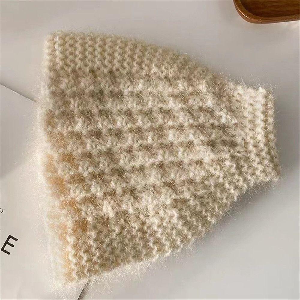 Soft Knitted Ear Muffs Stretch Postpartum Hat Fashion Head Wraps  for Women Girls