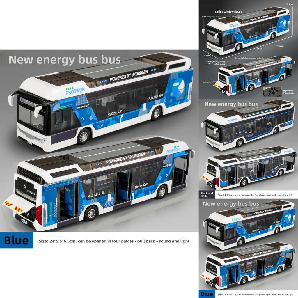 Legierungs-Busmodell mit Ton- und Lichtsteuerung für Sammler und Kinder