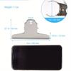 4 Inch Large Bull Paper Clips, 3pcs Silver Metal File Money Binder Clip Clamps for Home Office School Supplies