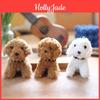 Adorabile Portachiavi Peluche Cane Teddy Giocattolo Morbido Carino Cane Cucciolo Ciondolo Borsa Bambola