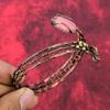 Thulite Cuff Bracelet Copper Wire Wrapped Bangle Gemstone Jewelry Adjustable Cuff Bracelet Handmade Bangle Copper Wire Jewelry Gifts For Him