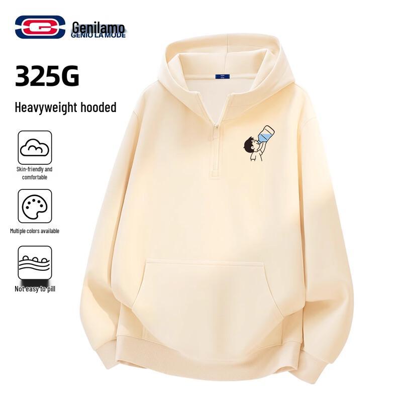 

GENIOLAMODE Men s Loose Fit Hooded Sweatshirt 3XL
