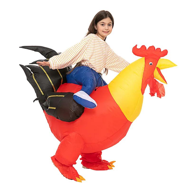 Heiße Jungen Mädchen Flamingo Dinosaurier aufblasbares Kostüm Lustiger Anzug Halloween Weihnachten Purim Anime Party Cosplay Kostüme