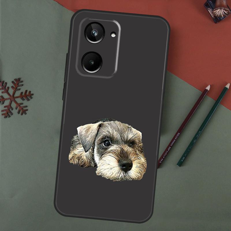 

Miniature Schnauzer dog art Case For Realme C75 C65 C67 C71 C63 C61 C55 C51 C53 C35 11 12 13 14 15 Pro Plus GT6 GT7 Pro Realme C67 4G