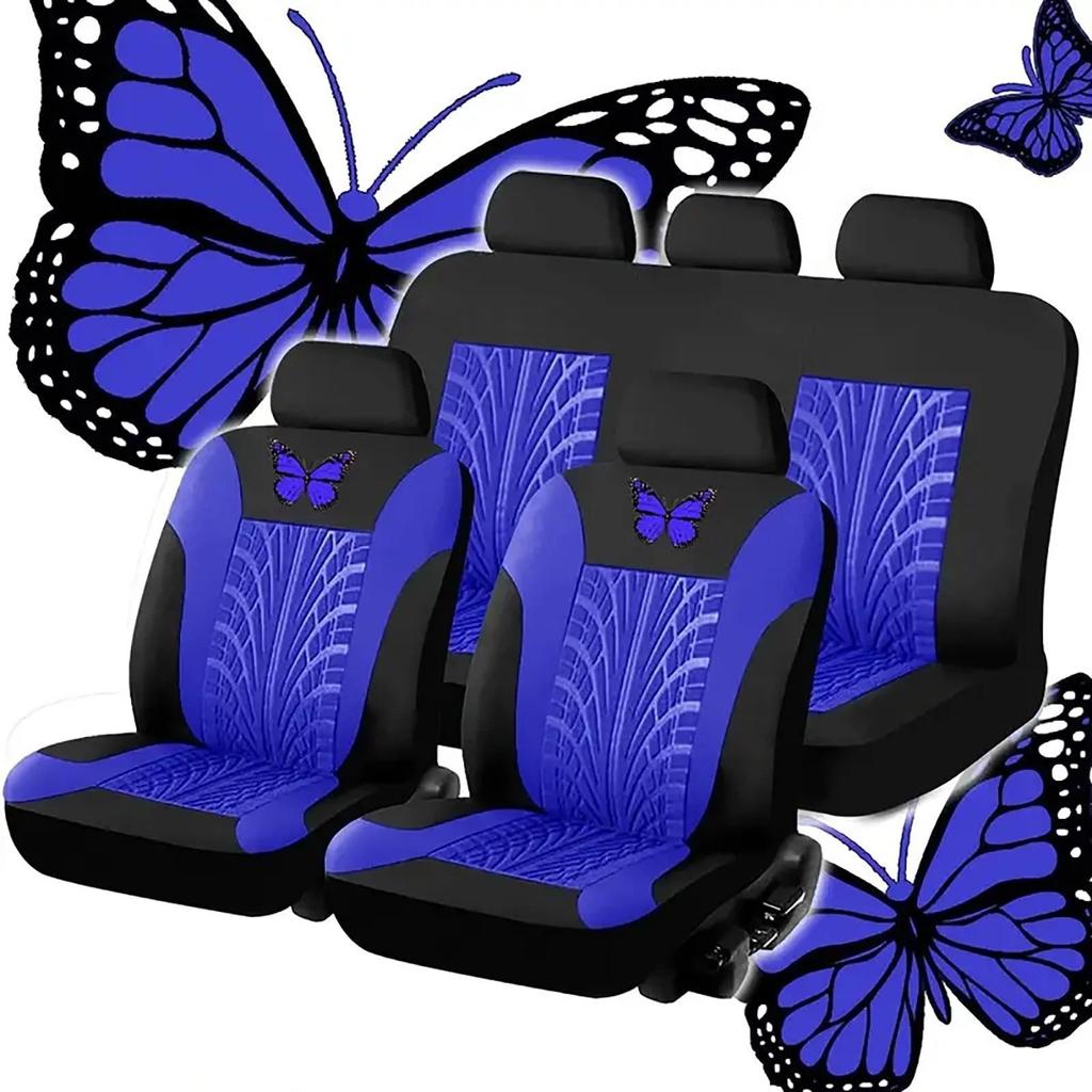Four-piece Universal Car Seat Cover, Embroidered Car Seat Protector, Car Interior Accessories, And Stylish Car Seat Cover
