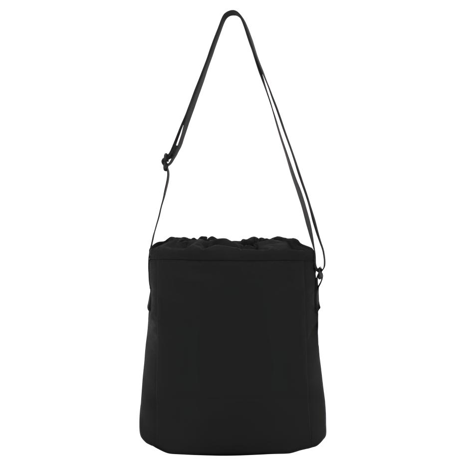 UNIQLO Fashion Minimalist Drawstring Closure Polyester Crossbody Shoulder Bag Mini Unisex bags Black 472032-09