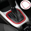 1x Interior Gear Shift Box Frame Trim Cover For Jeep Compass 17+ Red Accessories