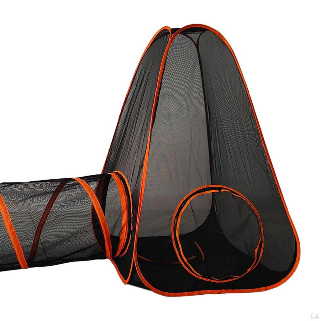 Cat Mesh Outdoor Tent with Tunnel Interactive Toys Foldable