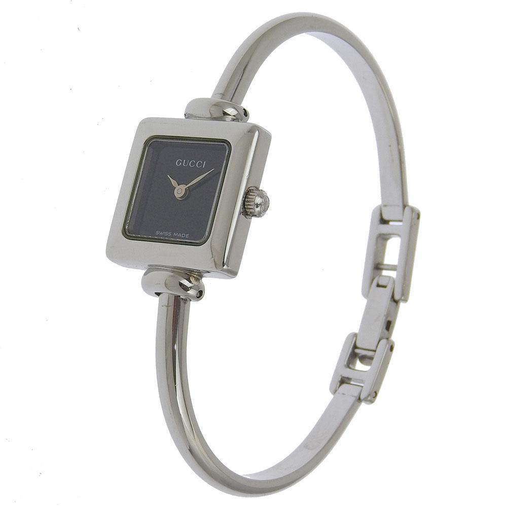 GUCCI Watches 1900L blackDial Stainless Steel Quartz Analog display Women Used