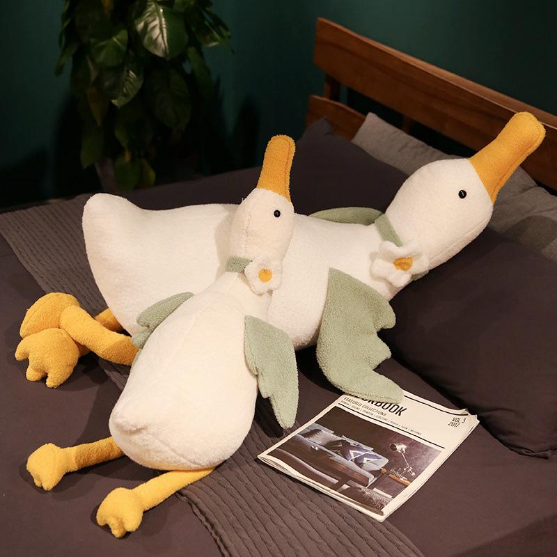 

Big Goose Doll Plush Toy Big White Goose Doll Children Girl Sleeping Soothing Pillow Muppet Doll 100cm（0.65kg） белый