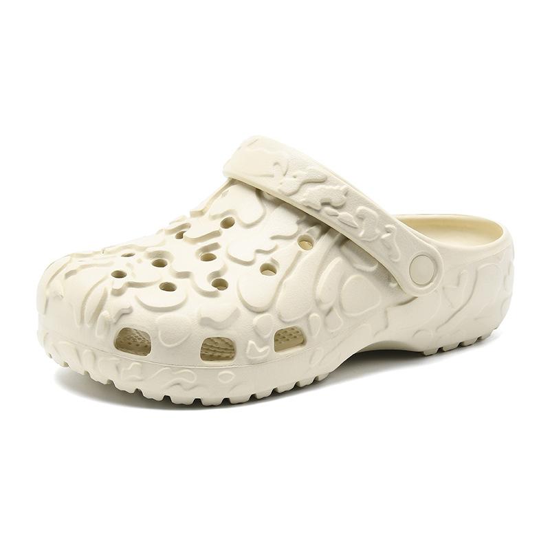 Hole Shoes Couple Summer Wear Deodorant Non-Slip Bag Head Dual-Purpose Slippers Soft Bottom Stepping On Shit Slippers