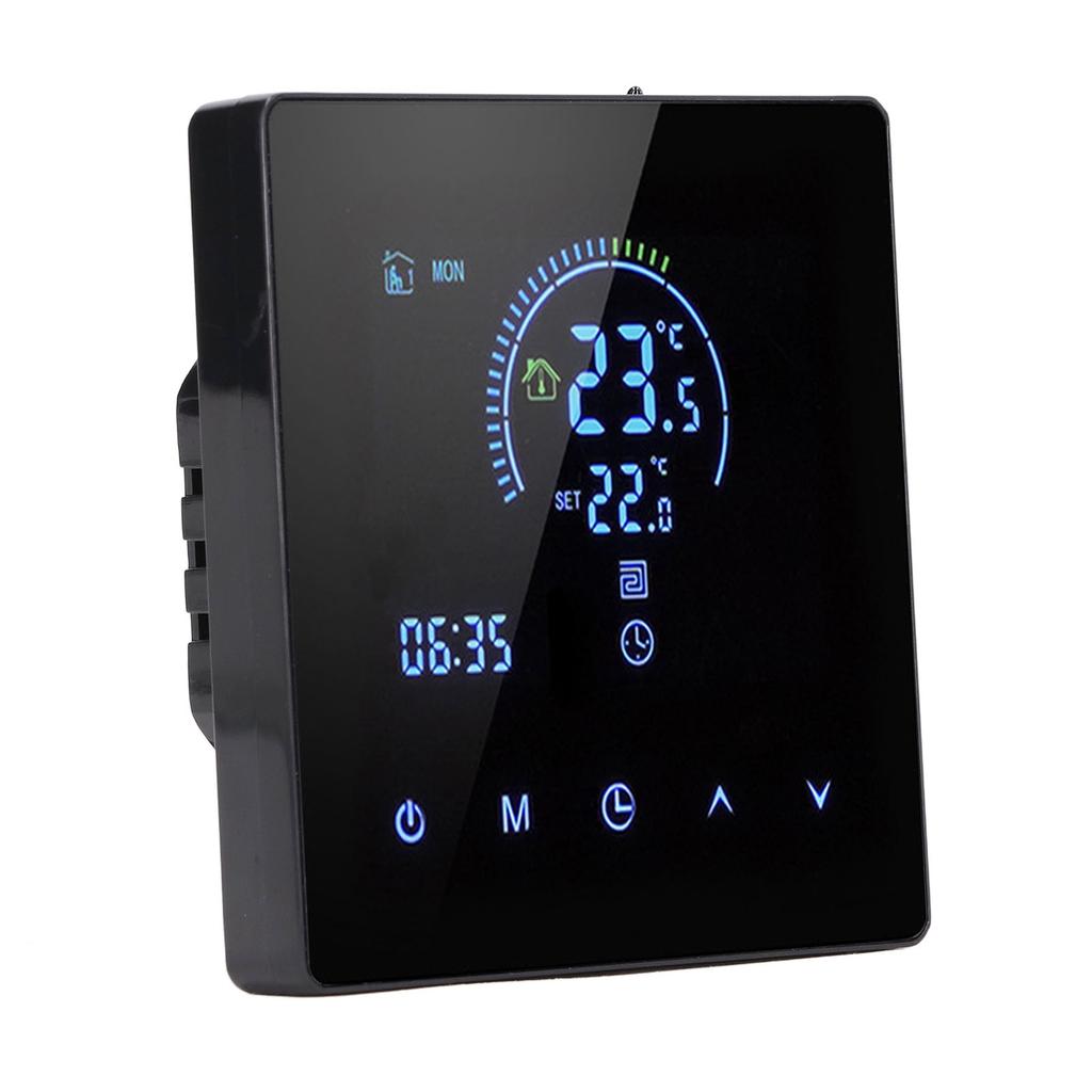 16A Digital Thermostat with LCD Display Programmable Thermostat Electric Heating Thermostat for   Hotel AC 90V‑240V
