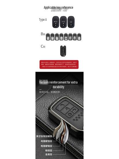 Honda 11th Gen Civic, Inspire, Breeze, CR-V, Accord Metal Key Case