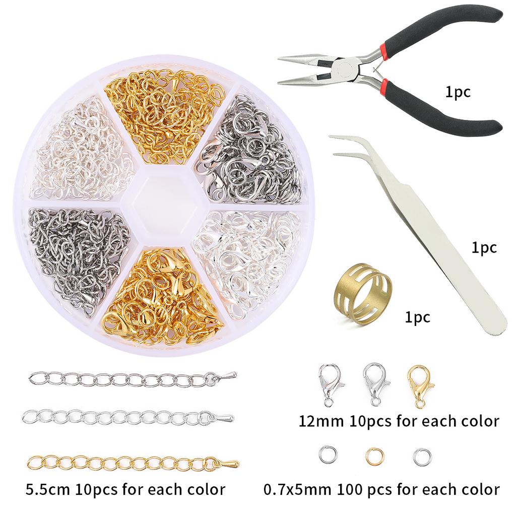 DIY Jewelry Accessories, Earrings, Ear Hooks, Bracelets, Necklaces, Handmade Bead Materials, Tool Sets