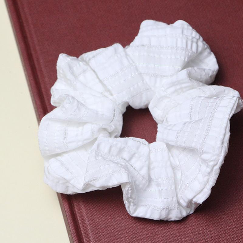 Bestilk Cute Vsco Cotton Scrunchies Ponytail Holder for Girl Hair Tie Hair Rope Scranchy Headwear Schrunchie