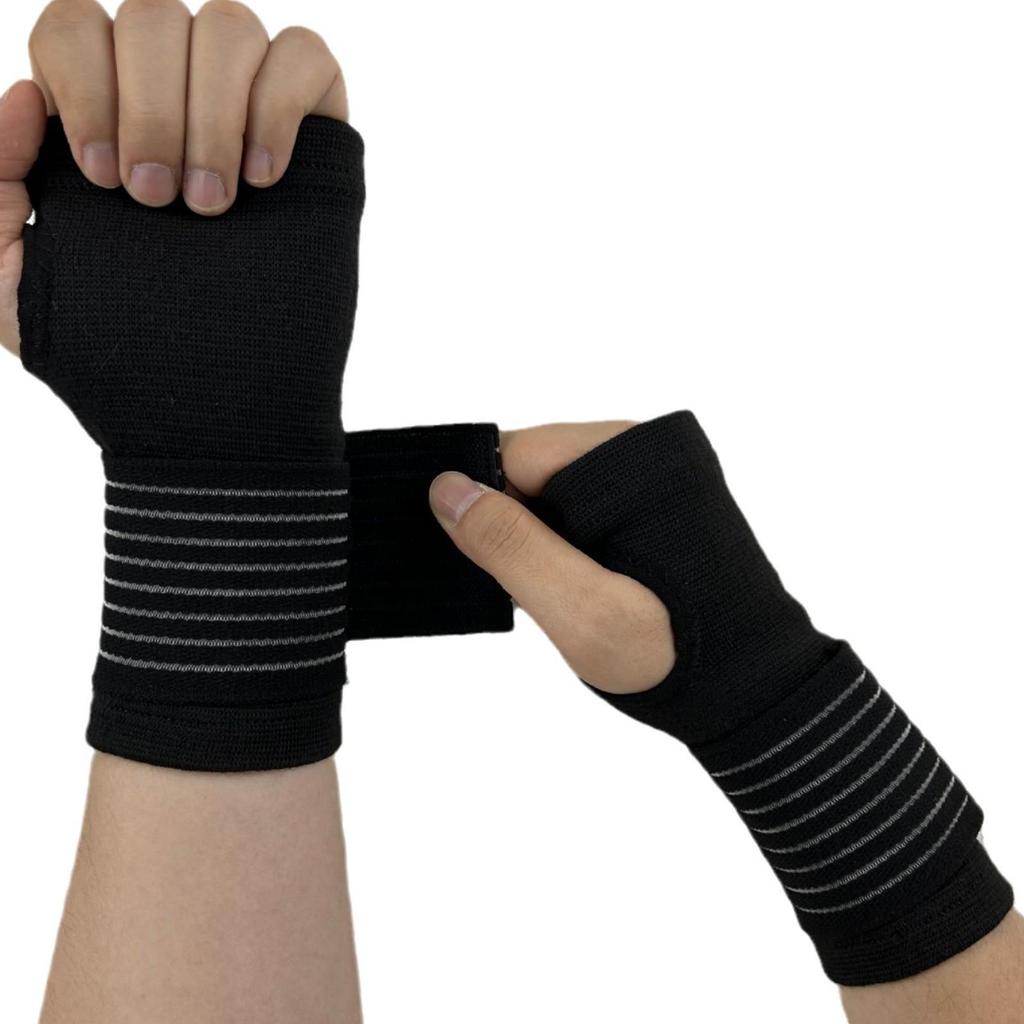 Adjustable Compression Palm Protector Gloves for Badminton, Basketball & Fitness - Adult, Wear-Resistant & Non-Slip.