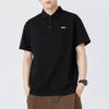 Summer Polo Shirt Short-sleeved Men's New American Embroidered Lapel T-shirt Mercerized Cotton Top
