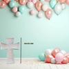 1Pc 64cm DIY Lighting Cross Frame KT Board Birthday Party Decorative for Wedding Party Anniversary Decoration Without Balloons