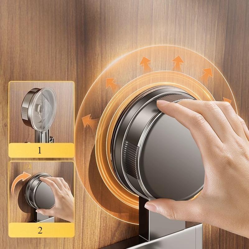 Hakenleiste aus Aluminiumlegierung, Wandmontage mit Doppel-Saugnapf zum Aufhängen, Bohrerfreie Saugnapf-Handtuchstange und Hutständer zum Aufhängen von Handtüchern, Mänteln, Hüten