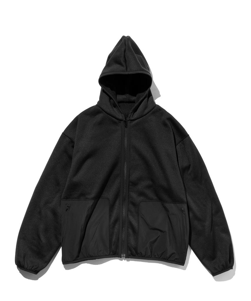 GORDON MILLER Men's Reversible Zip-Up Hoodie, Size M, Black, 1745192
