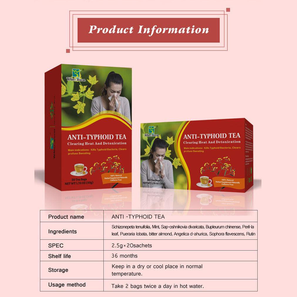 Winstown Anti-Typhoid Tea, Clearing Heat Detox Herbal Tea