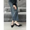 2025 autumn and winter new pointed head shallow mouth high heels fashion versatile temperament celebrity commuter high heels single shoes