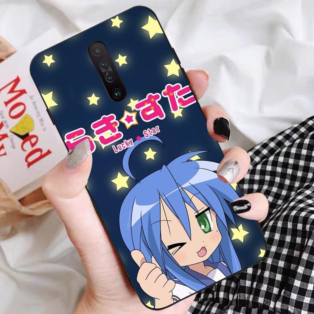 

Japan Anime Girl Lucky Star Phone Case For Redmi 5 6 7 8 9 10 plus pro 6 7 8 9 A GO K20 K30 K40 pro plus F3 Fundas Redmi 6A
