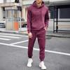 Men's Sweatshirt Suit Men's Solid Color Casual Sports Suit Sweatshirt Suit