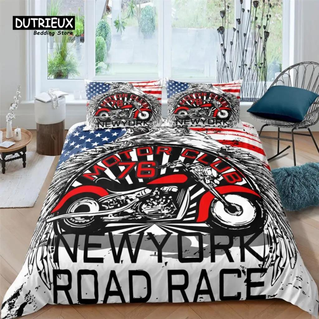 

3D Motor Club Print Home Living Luxury Comfortable Duvet Cover PillowCase Постельные принадлежности Queen и King Размер EUUSAU EU Single 135x200cm