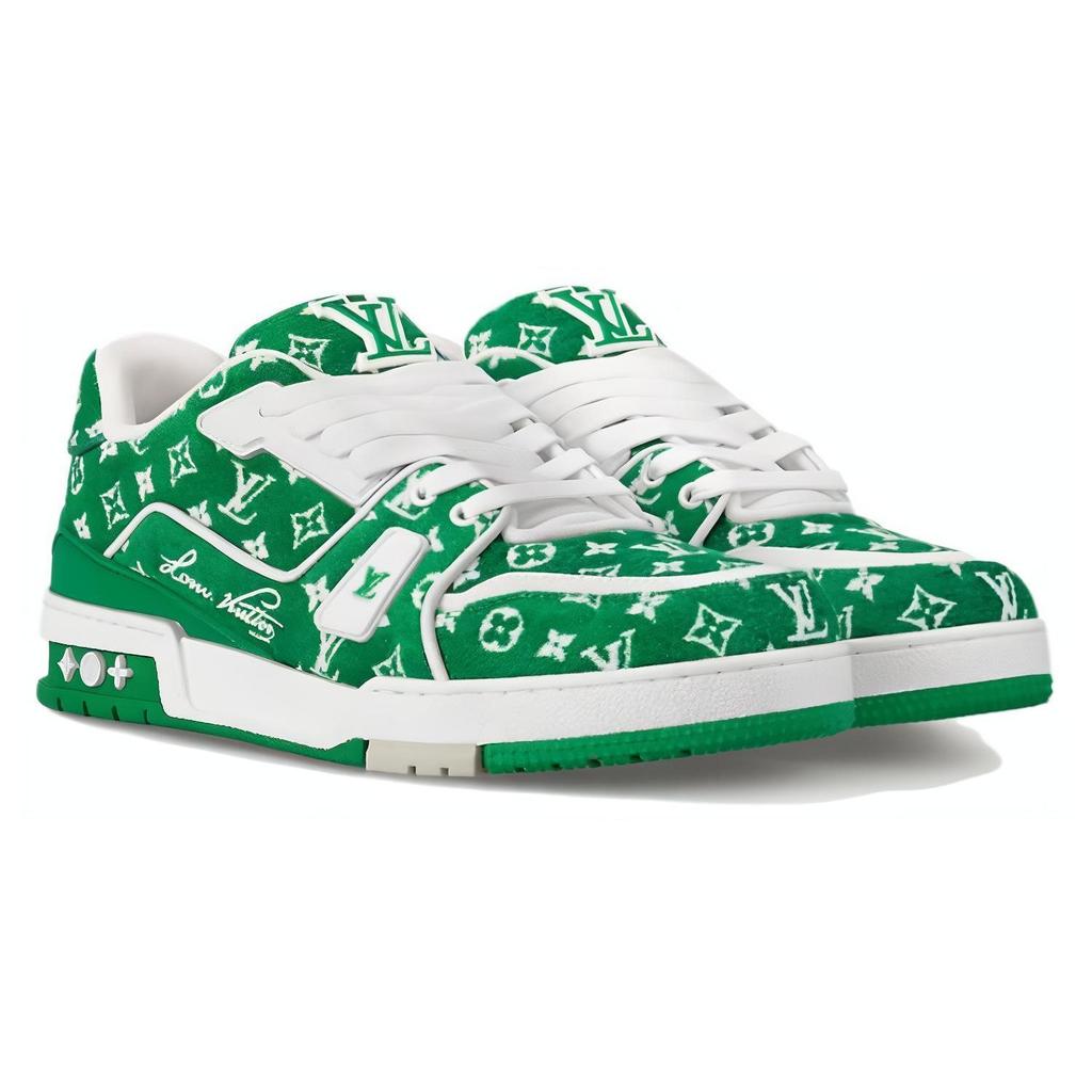 Louis Vuitton Lv Trainer Sneakers 'Green Monogram' 1ABFSA