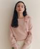 ZEROSTREET [4 Colors] Ribbon Asymmetrical Off-Shoulder Sweater