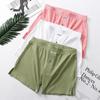 Men's Summer Cotton Ribbed Sport Shorts - Breathable, Solid Color, Plus Size Underwear
