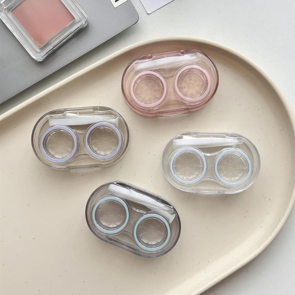 1pcs Transparent Color Contact Lenses Box Travel Holder Container Soaking Contact Lens Box Mini Contact Lenses Case Accessories
