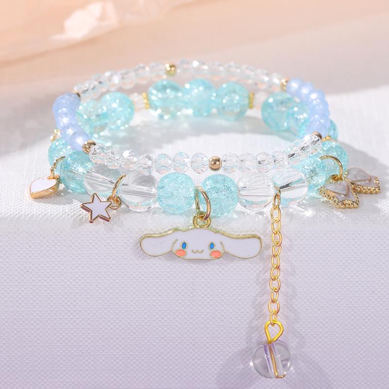 Cinnamoroll & My Melody Crystal Beaded Friendship Bracelet - High-End Versatile Women's Jewelry