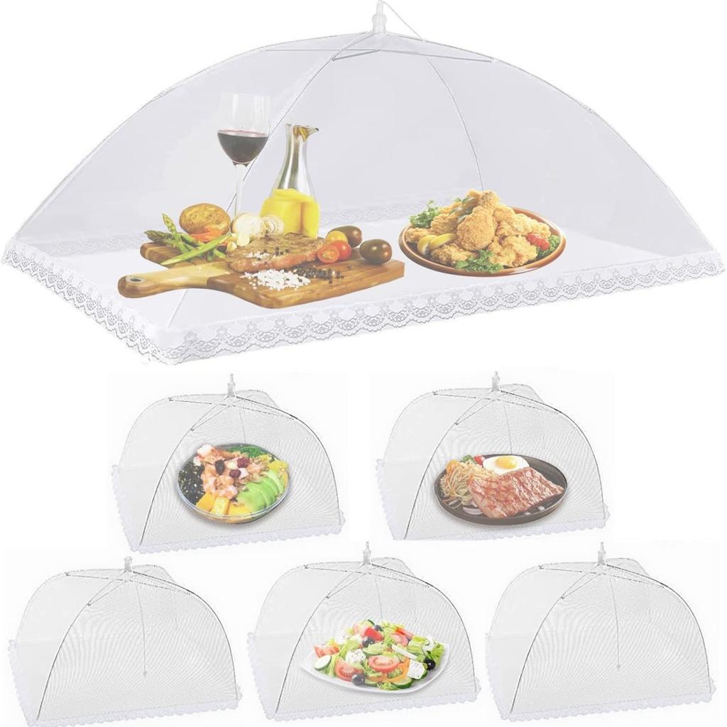 Mesh Large and Tall Food Covers, Pop-Up Mesh Food Covers Tent Umbrella for BBQs, Screen Tents, Parties Picnics, Fruit Cover