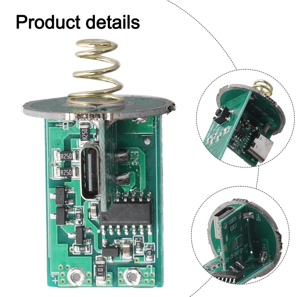 26650 Lithium-Batterie-Treiberplatine für Taschenlampe mit integriertem Schalter
