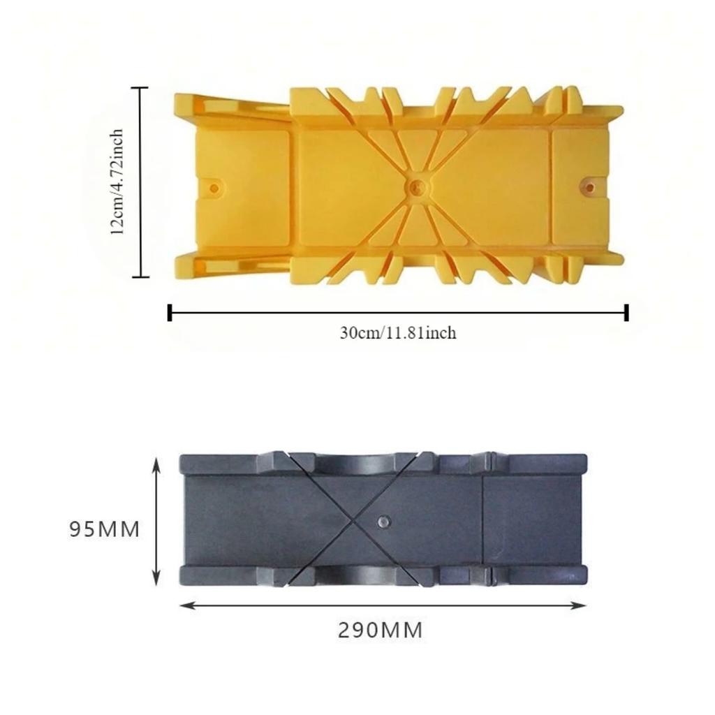 22.5/45/90 Degree 1pc Wood Cutting Clamping Miter Saw Box Woodworking Angle Cutting For Carpente