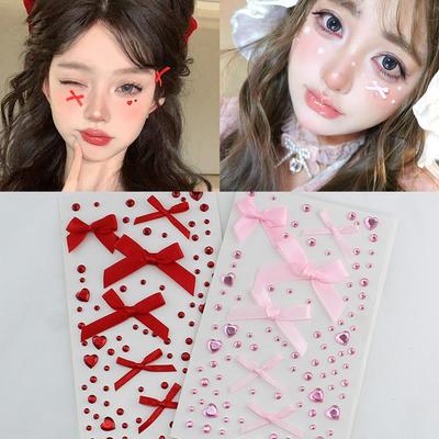 Christmas Makeup Face Stickers Christmas Makeup Face Snow Butterfly Paste Temporary Face Face P M3Z2