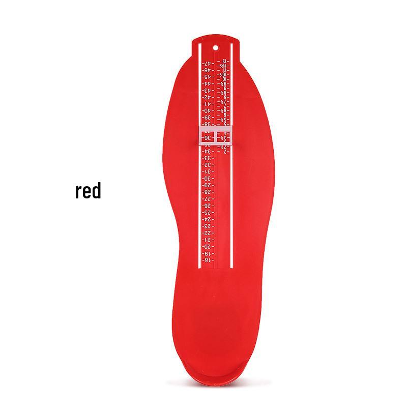 

Универсальная линейка для измерения стопы - Взрослый и ребенок, размеры UK и EU красный