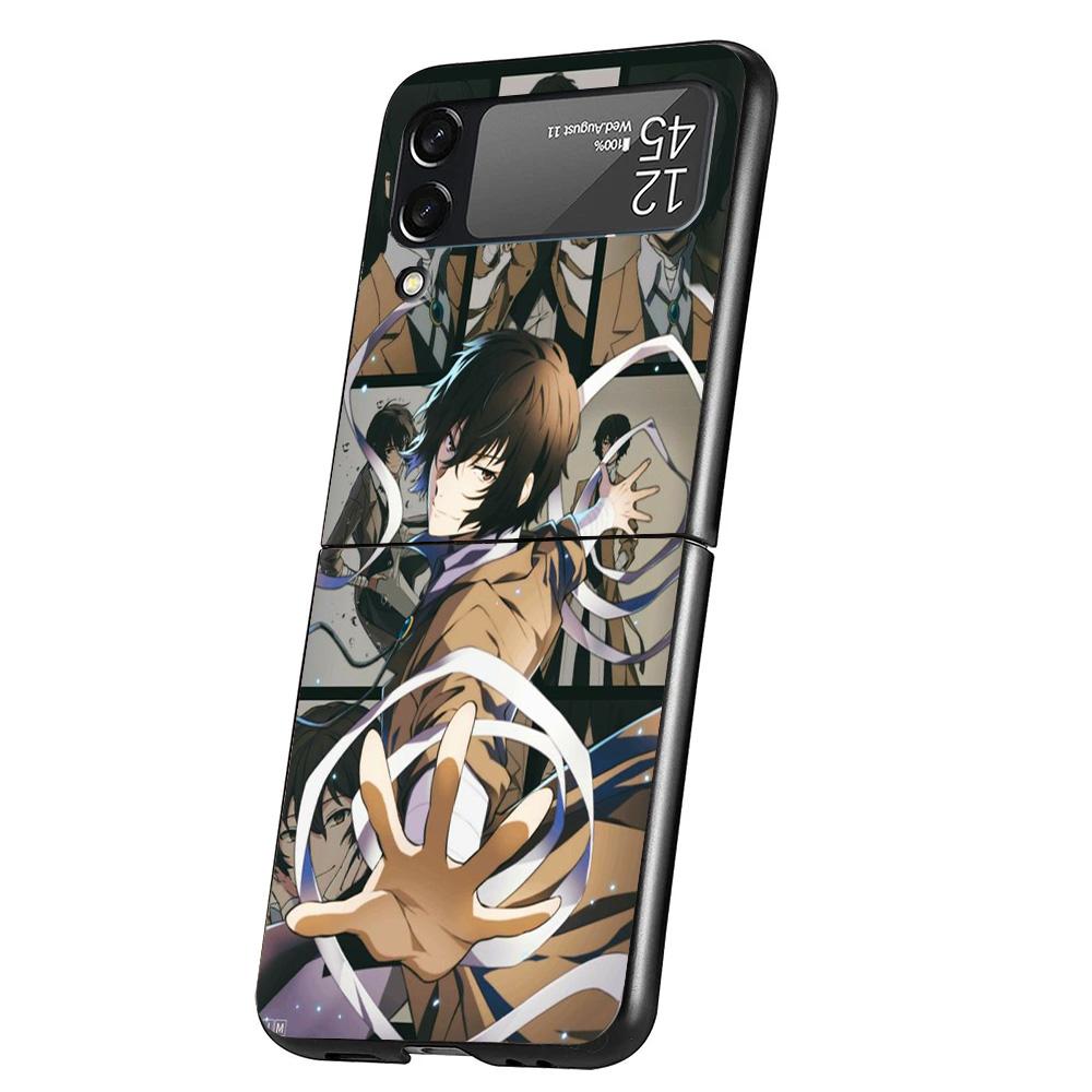 

Bungo Stray Dogs Poster Anime Cover Phone Case For Samsung Galaxy Z Flip 7 6 5 4 3 5G Flip7 Flip6 Flip5 Flip4 Flip3 Black Fundas Samsung Z Flip 4